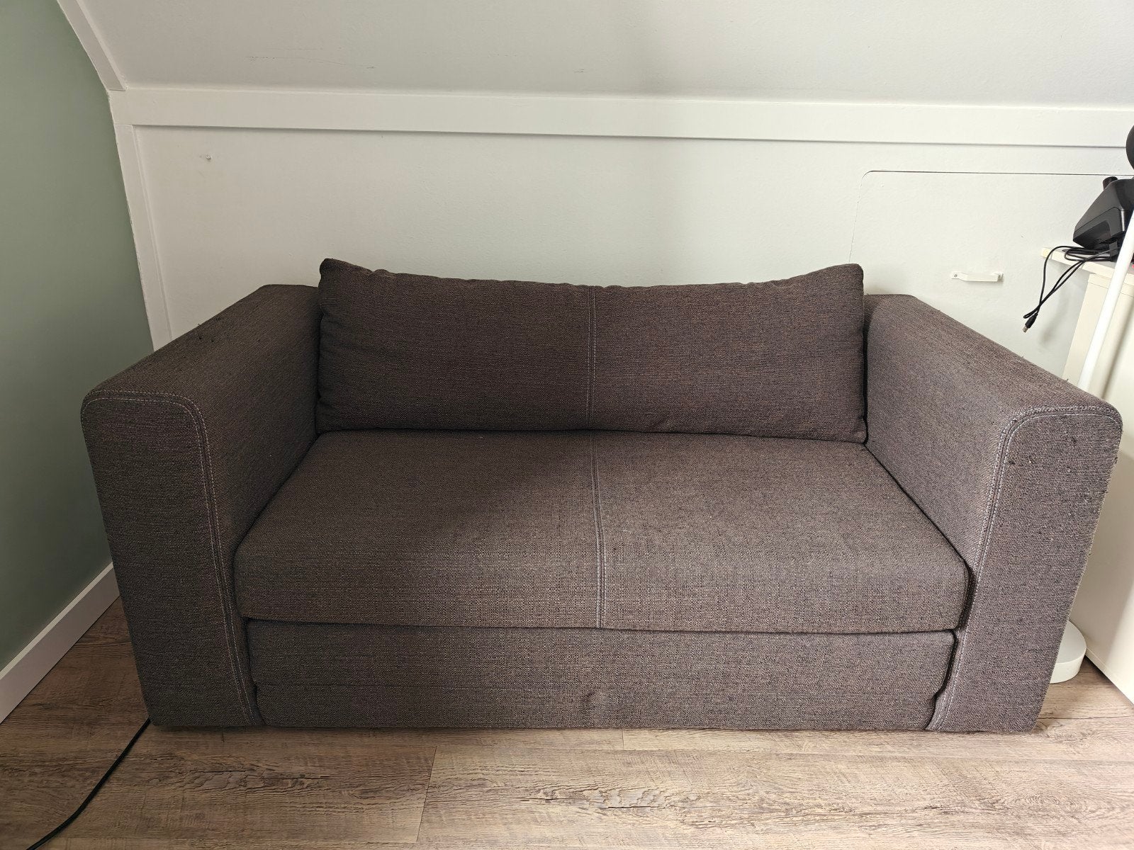 Compacte uitklapbare slaapbank, Ophalen, Gebruikt, Tweepersoons, 140 cm