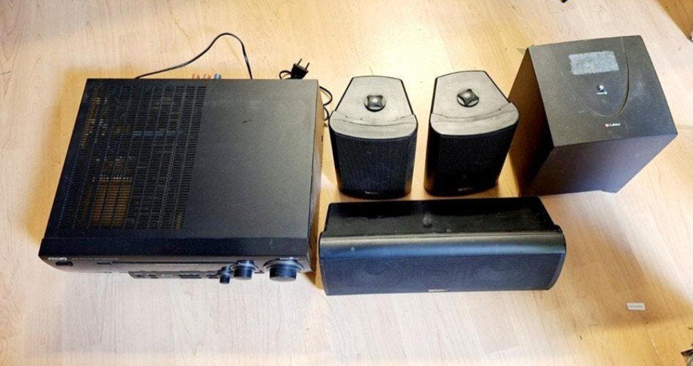 Philips matchline home cinema set dvdrecorder, versterker, Ophalen, 70 watt of meer, Philips