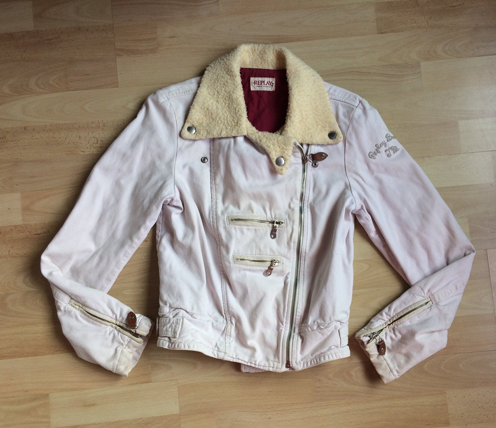 Hele leuke, witte jas van Replay maat S, Ophalen of Verzenden, Maat 36 (S), Wit