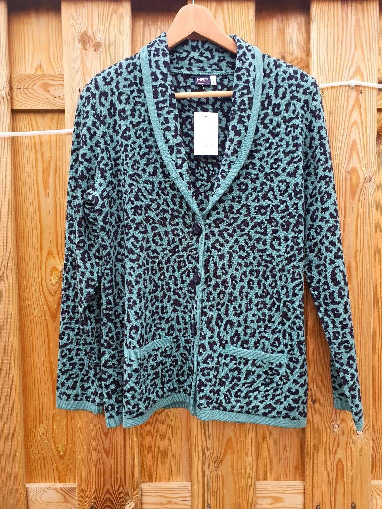 HEP panterprint vest S groen | nieuw met label, Ophalen of Verzenden, Nieuw, Maat 36 (S), Groen