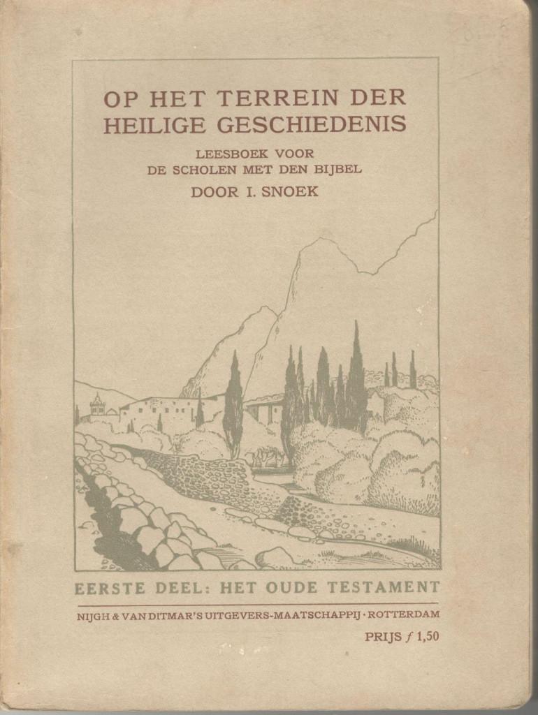 Snoek - Op het terrein der heilige geschiedenis dl 1., Boeken, Godsdienst en Theologie, Ophalen of Verzenden, Gelezen