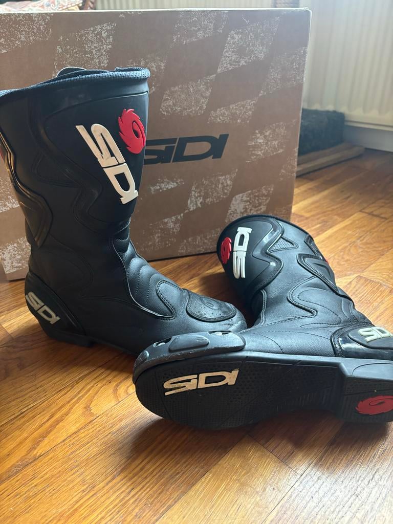 Sidi Stivali Fusion Black Motorlaarzen - Maat 42, Motoren, Kleding | Motorkleding, Ophalen, Tweedehands, Heren, Laarzen