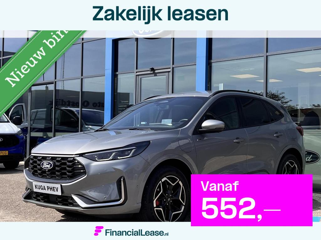 Ford Kuga 2.5 PHEV ST-Line X 243PK Afn. Trekhaak Winterpack, Gebruikt, Zwart, 4 cilinders, Plug-in hybride