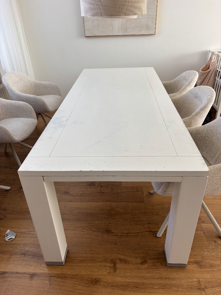 Eettafel, Huis en Inrichting, Tafels | Eettafels, Ophalen, Gebruikt, 200 cm of meer, 50 tot 100 cm