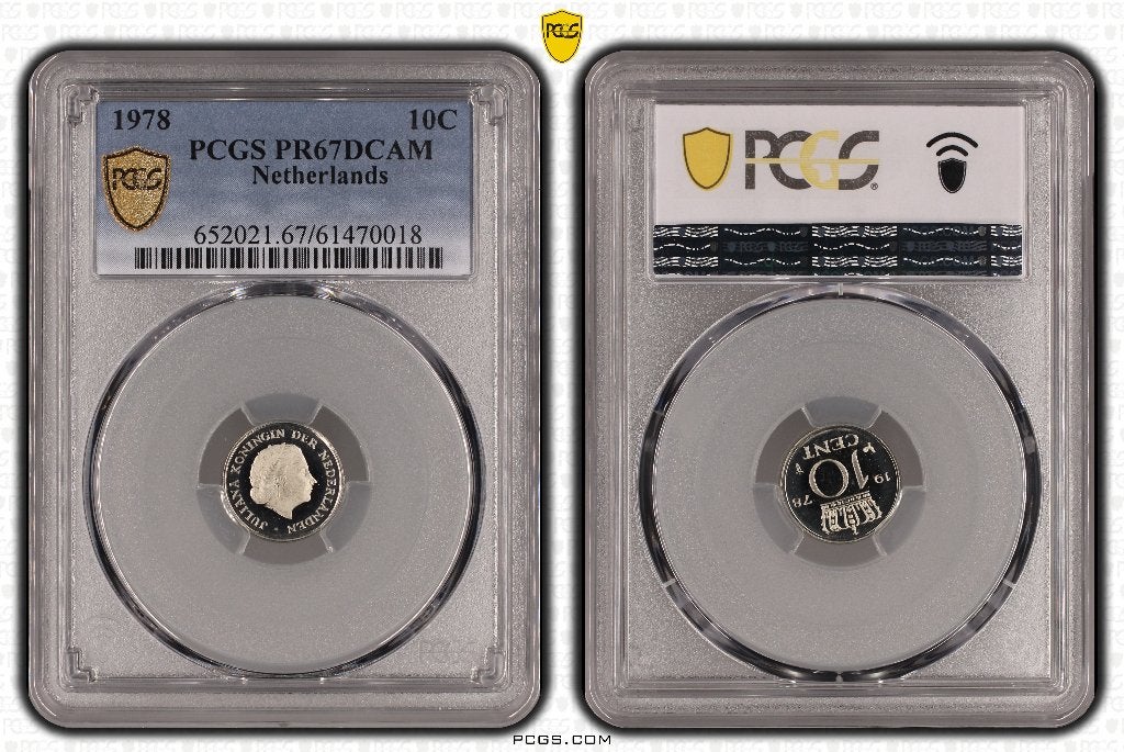 Juliana, 10 Cent 1978 Proof PR67DCAM, Postzegels en Munten, Munten | Nederland, Koningin Juliana, Ophalen of Verzenden, 10 cent