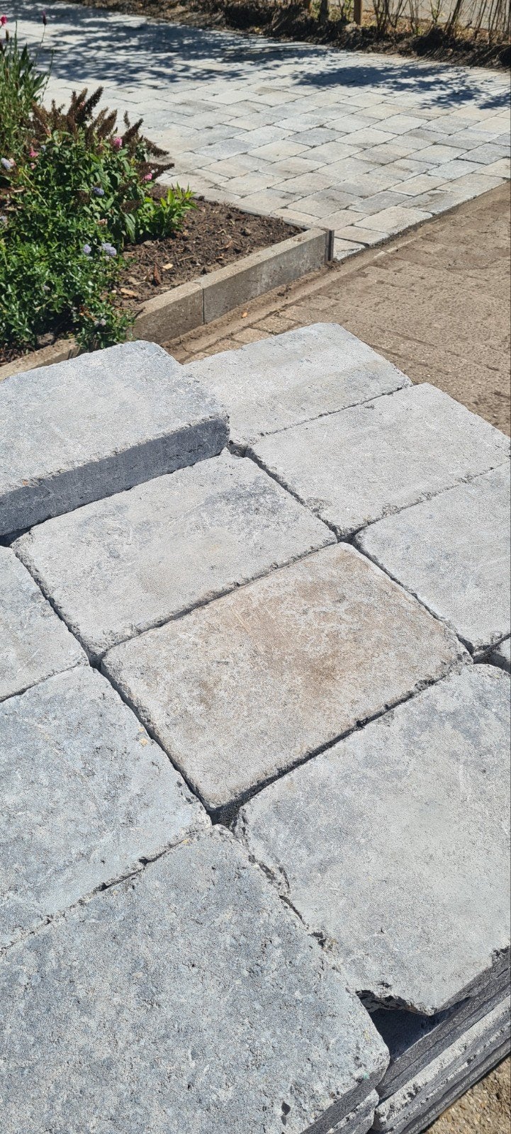 stenen en zand, Tuin en Terras, Tegels en Klinkers, Ophalen, Nieuw, 5 tot 10 m², Beton