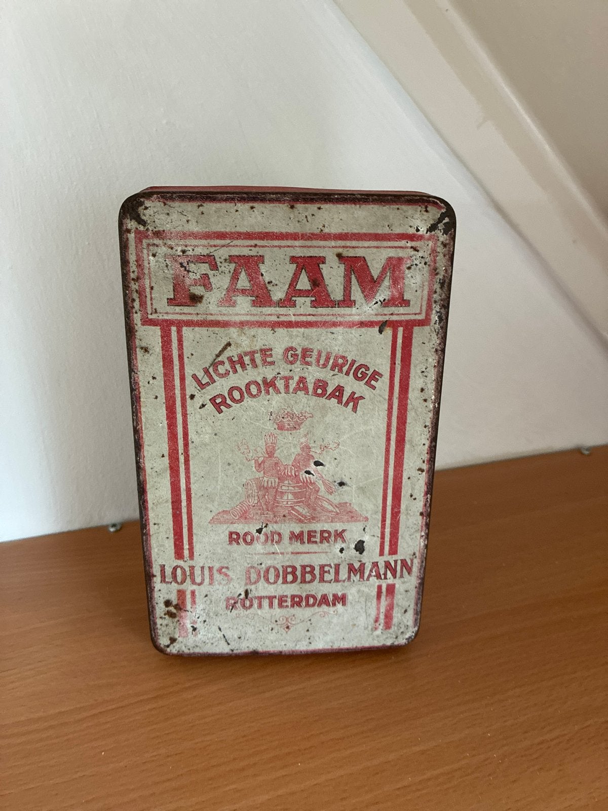 Antieke FAAM Louis Dobbelmann Rotterdam tabaksblik, Ophalen of Verzenden