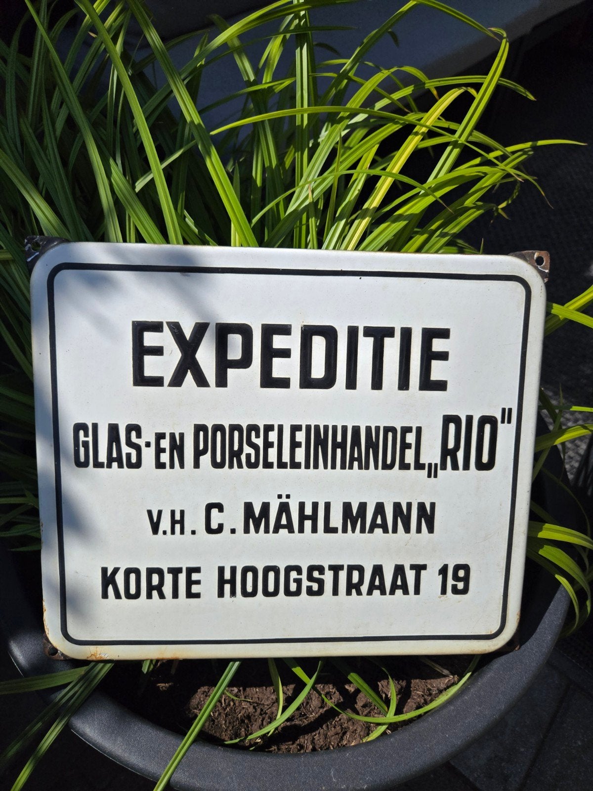 emaille reclamebord, Ophalen of Verzenden