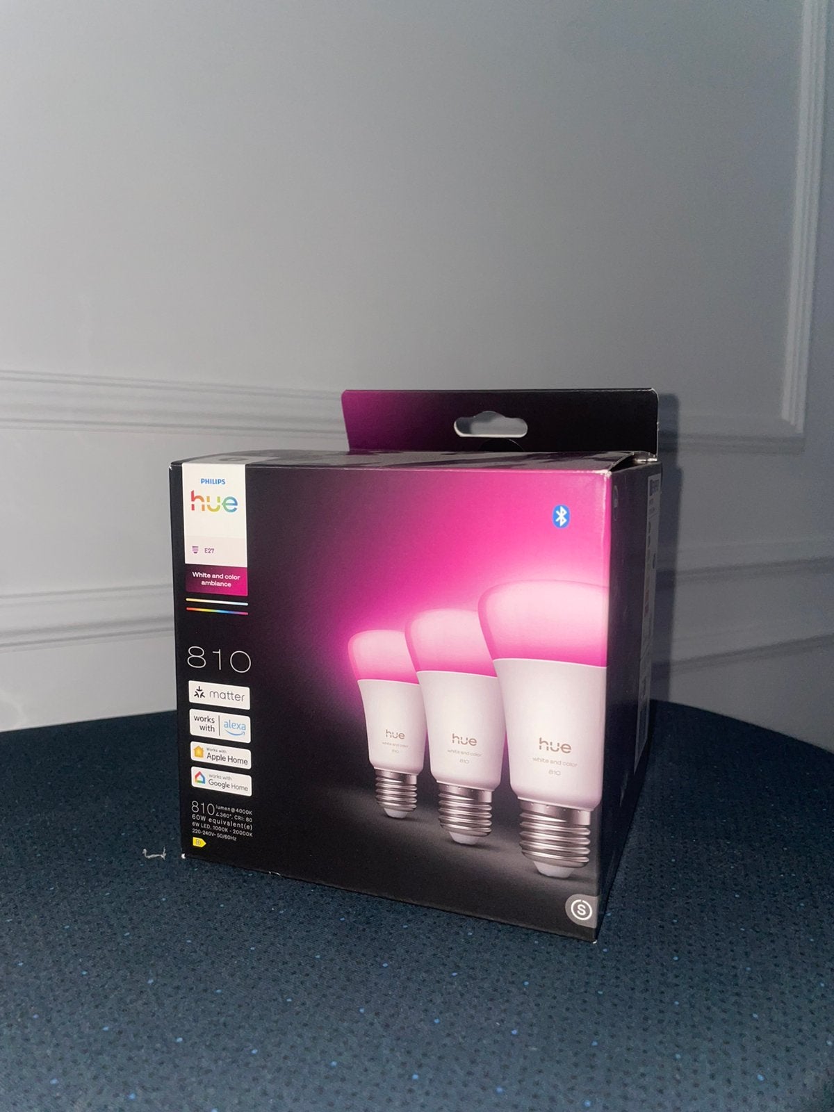 Philips Hue Slimme Ledlamp White and Color Ambiance, Ophalen of Verzenden, Zo goed als nieuw, E27 (groot), Led-lamp