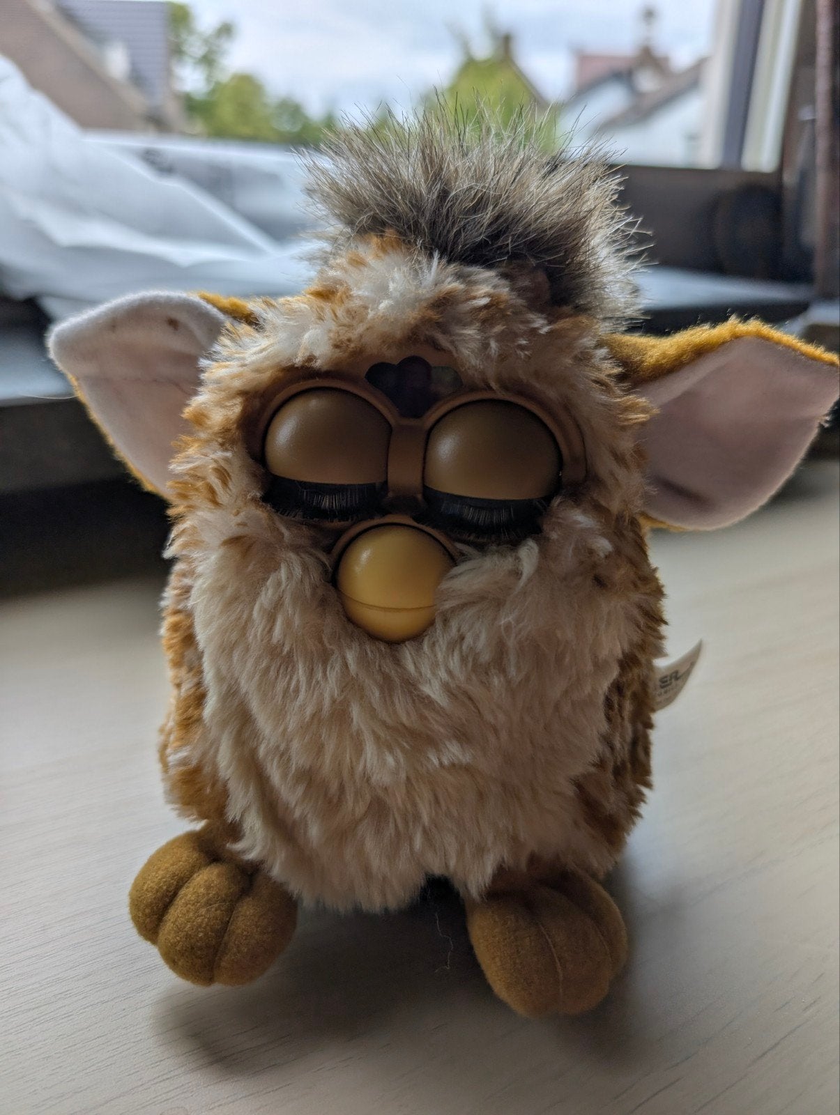 Vintage Furby 1998 Tiger Electronics - Bruin/Beige, Ophalen of Verzenden, Gebruikt, Jongen of Meisje