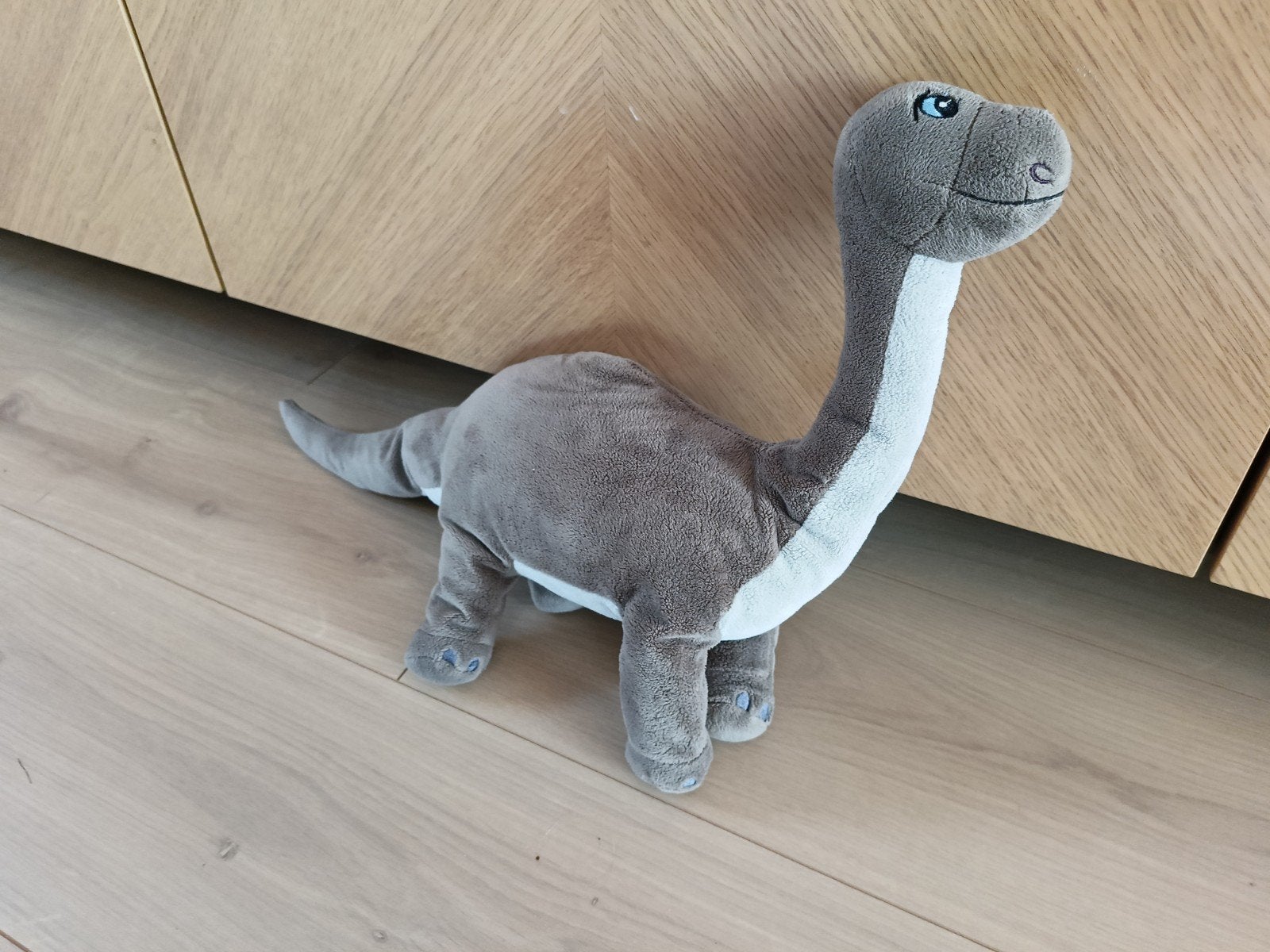 Dinosaurus knuffel - Ikea Jattelik, Gebruikt, Dinosaurus, Grijs, Ophalen of Verzenden