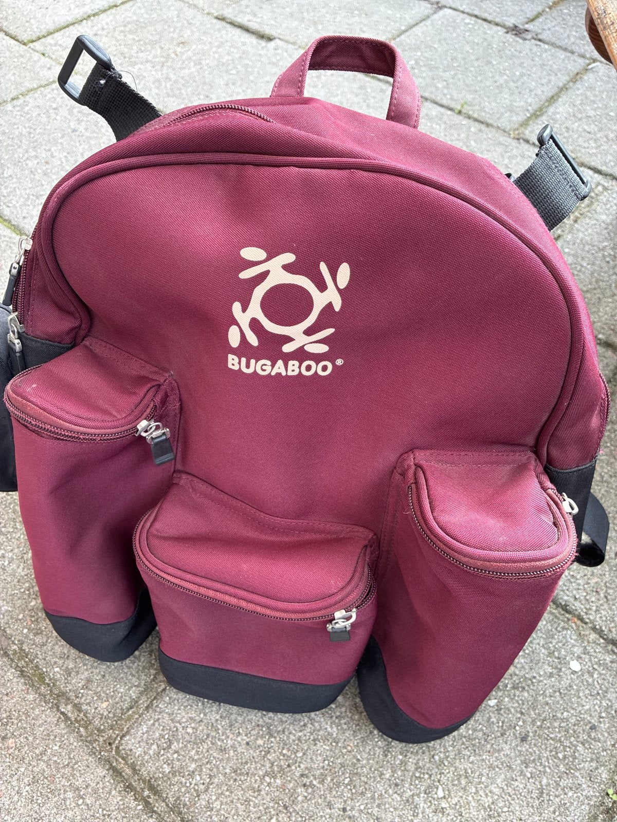 Bugaboo Luiertas Rugzak - Bordeauxrood, Gebruikt, Bugaboo, Rugzak, Rood