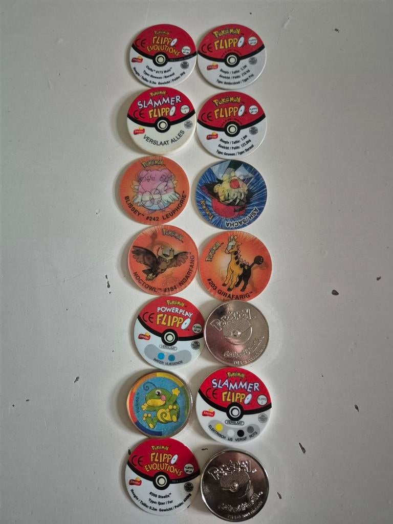Flippo's Pokemon, Ophalen of Verzenden, Losse flippo's