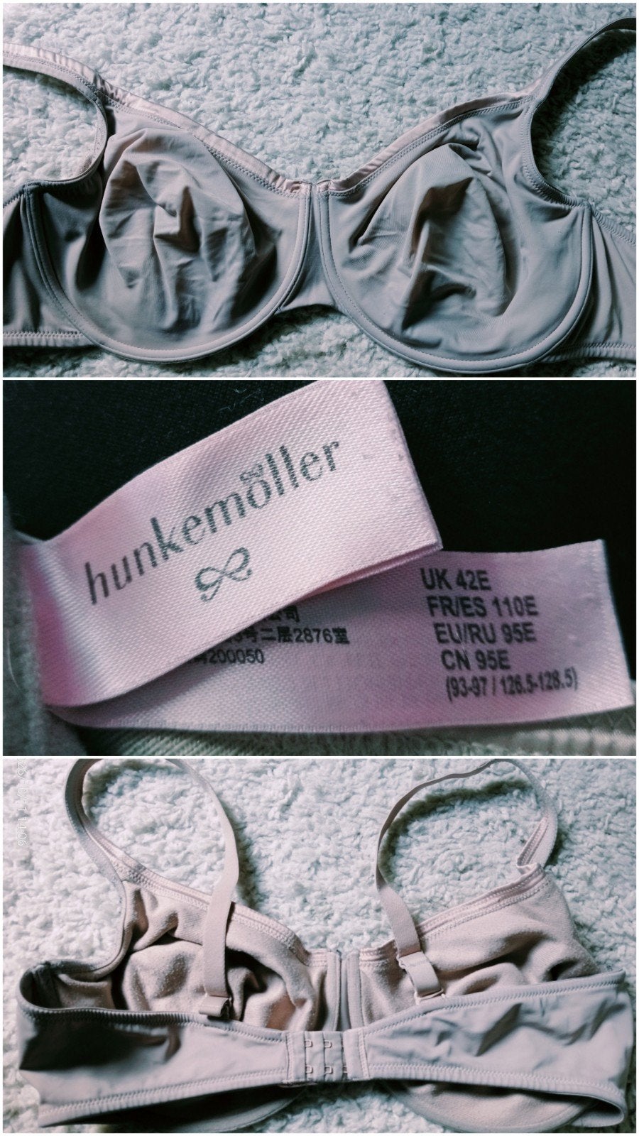 Hunkemöller BH - Beige - Maat 95E, Hunkemöller, Ophalen of Verzenden, Beige, BH