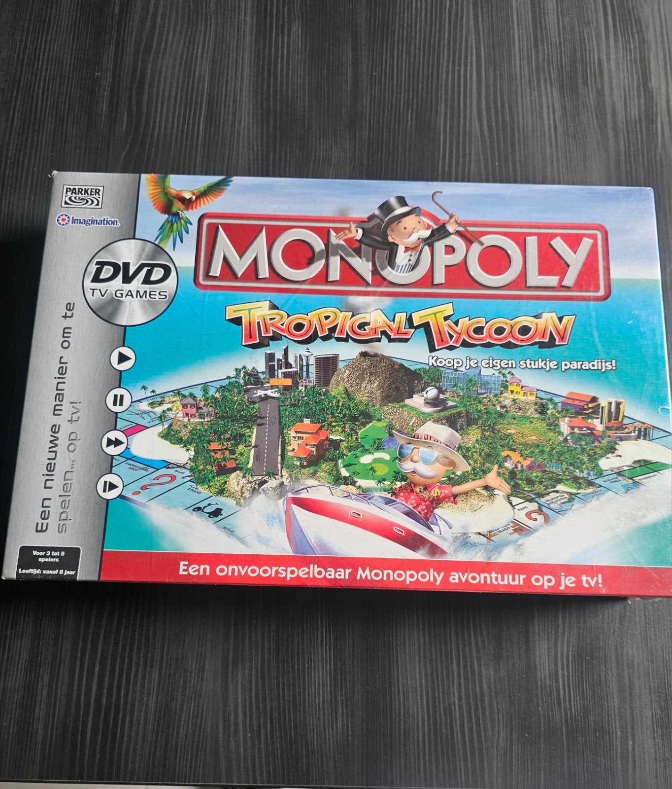 Monopoly Tropical Tycoon DVD TV Games, Drie of vier spelers, Ophalen of Verzenden, Zo goed als nieuw, Parker / Imagination