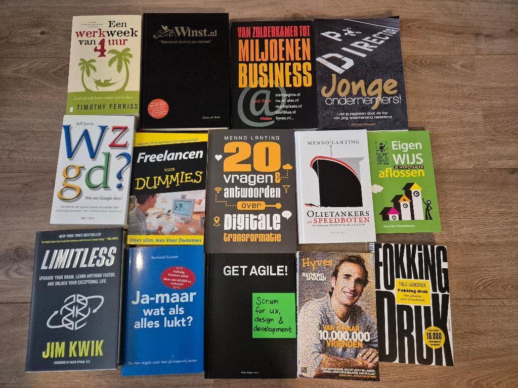 Set van 14 management boeken, Boeken, Ophalen of Verzenden, Gelezen, Management