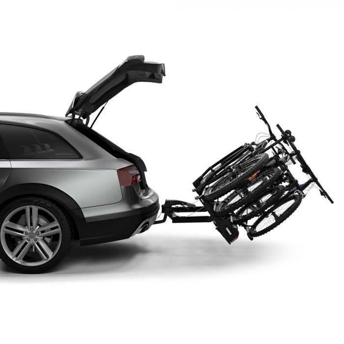 Te Huur: Thule Velospace XT3, evt. met bagagebox (Backspace), Auto diversen, Fietsendragers, Ophalen, 3 fietsen of meer, Elektrische fiets