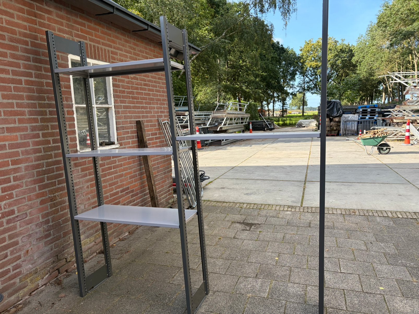 Stelling magazijn 1.70-2.20m. hoog 40cm grijs antraciet kast, Huis en Inrichting, Ophalen, Gebruikt