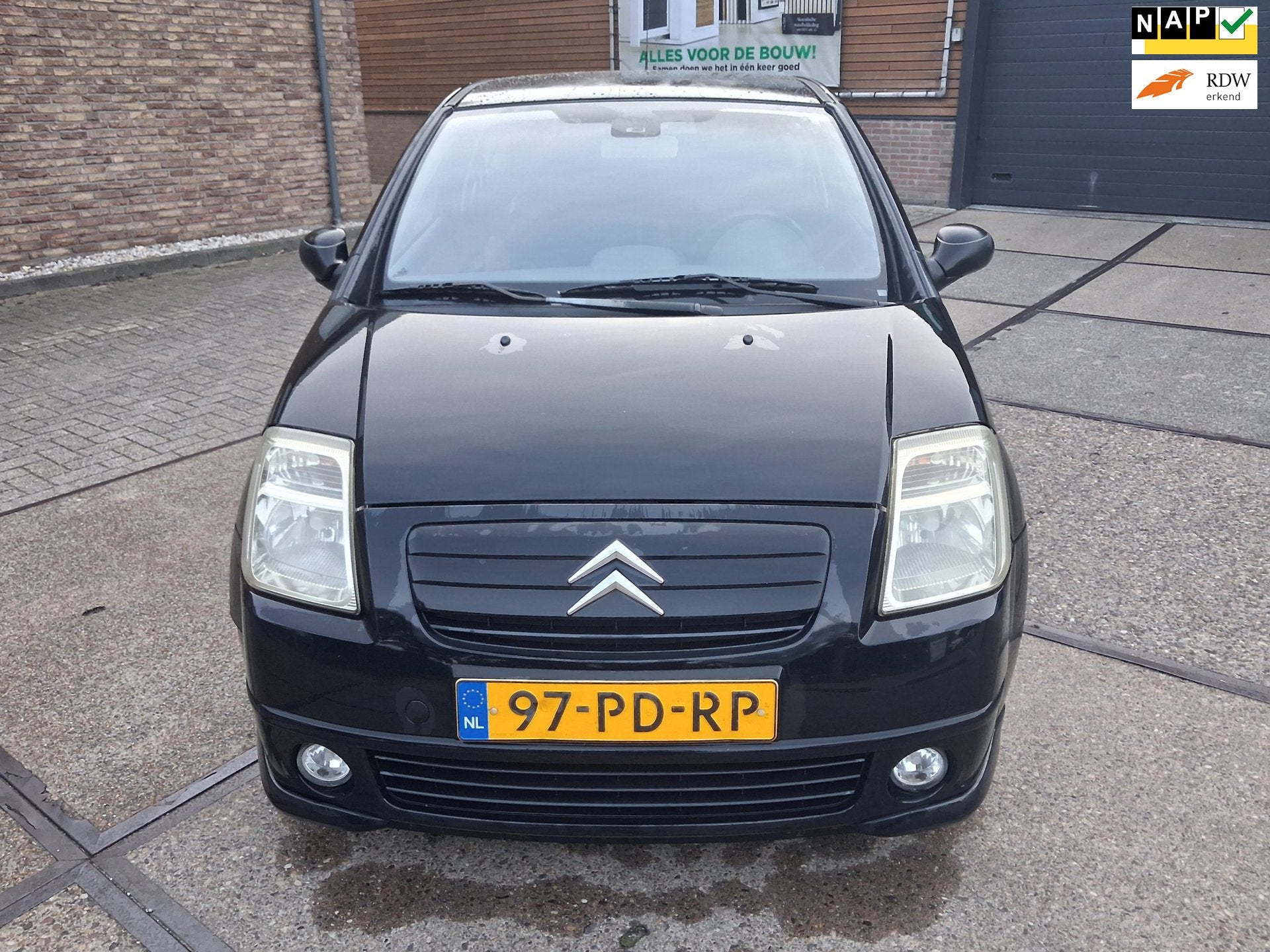 Citroen C2 1.4i Ligne Ambiance ((( AUTOMAAT/ 74000 KM/ APK ), Auto's, 450 kg, 4 cilinders, 4 stoelen, Zwart