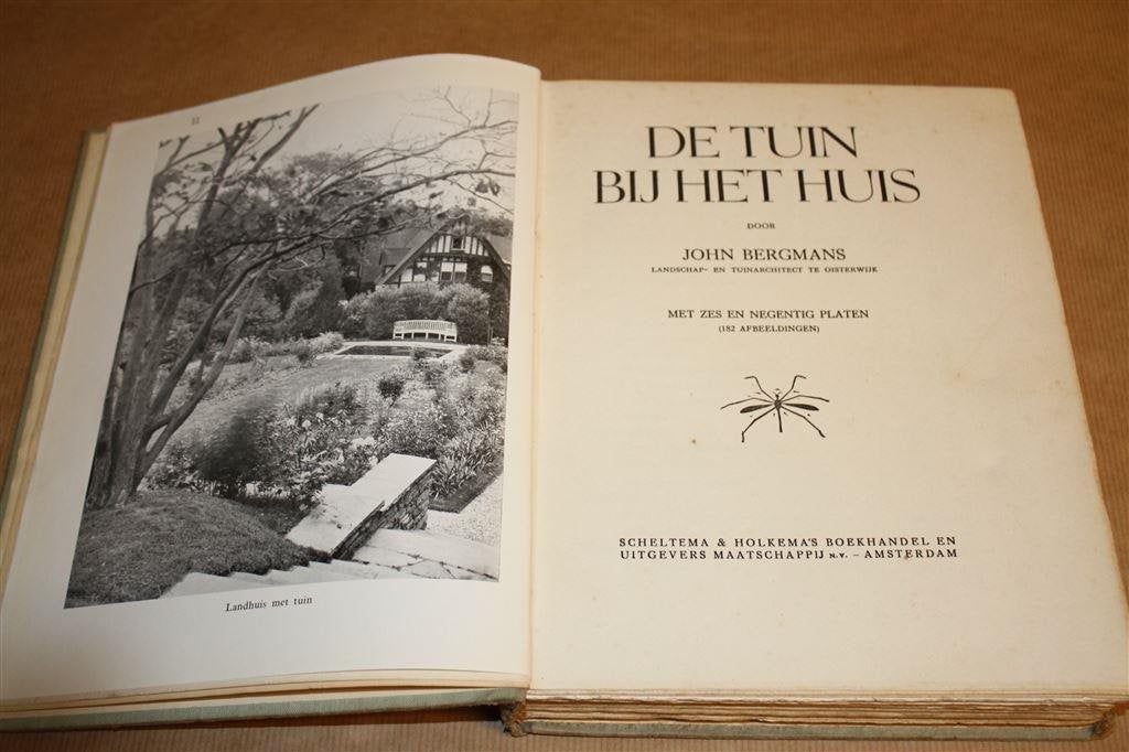 Uw tuin bij het huis. John Bergmans. 1e dr 1936., Boeken, Ophalen of Verzenden, Gelezen, Interieur en Design