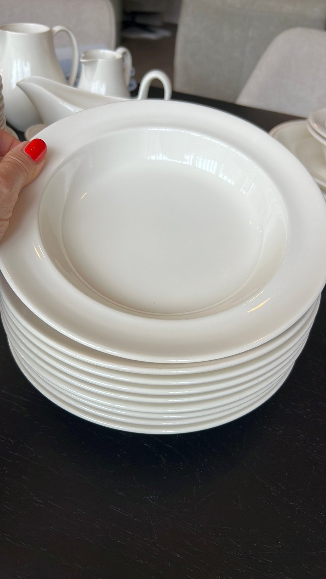 Wedgwood Traditional plain diepe borden, Huis en Inrichting, Keuken | Servies, Gebruikt, Verzenden, Bord(en), Wedgwood