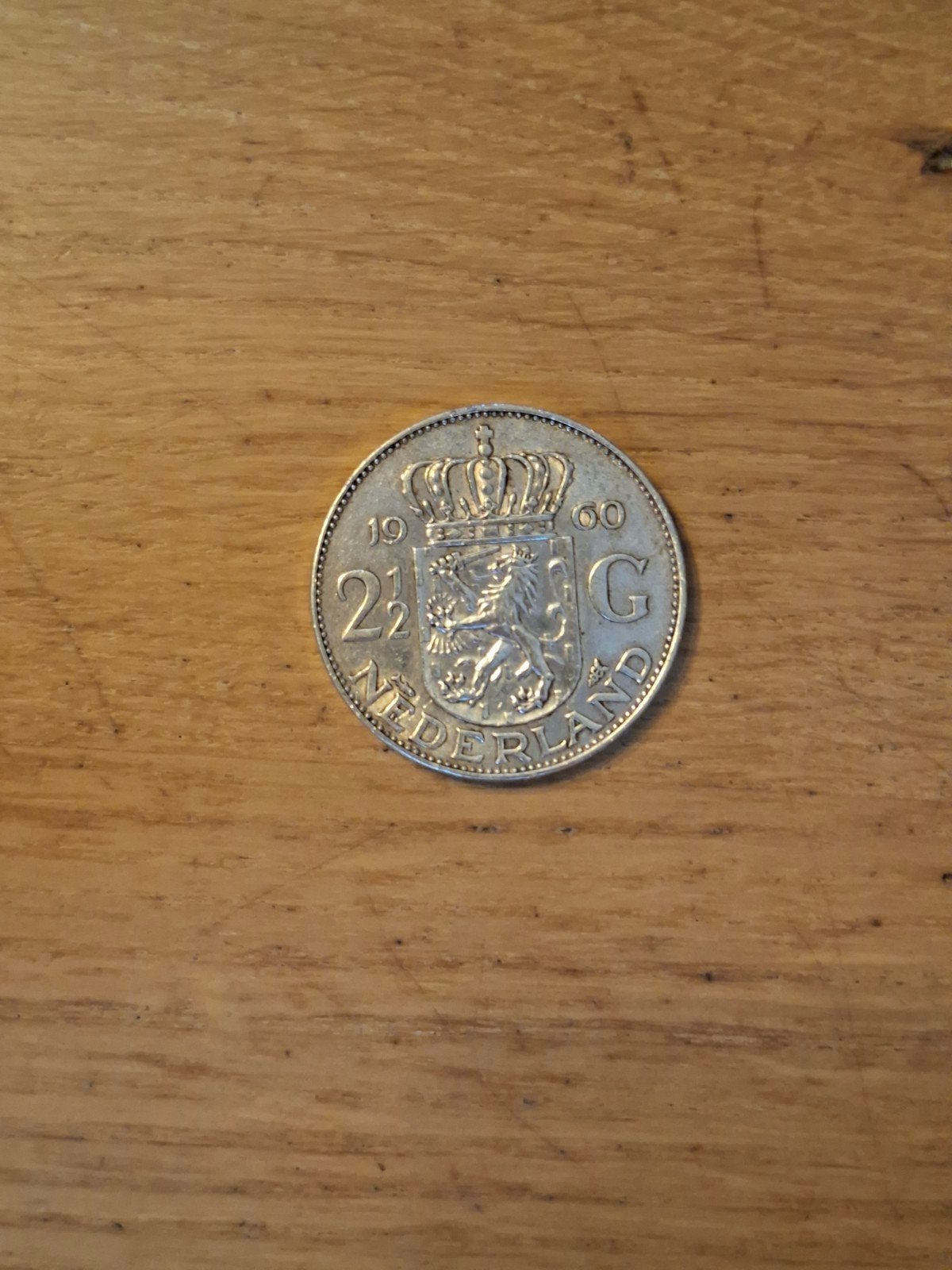 Zilveren Rijksdaalder 1960 - Koningin Juliana, Postzegels en Munten, Munten | Nederland, Ophalen of Verzenden, Koningin Juliana