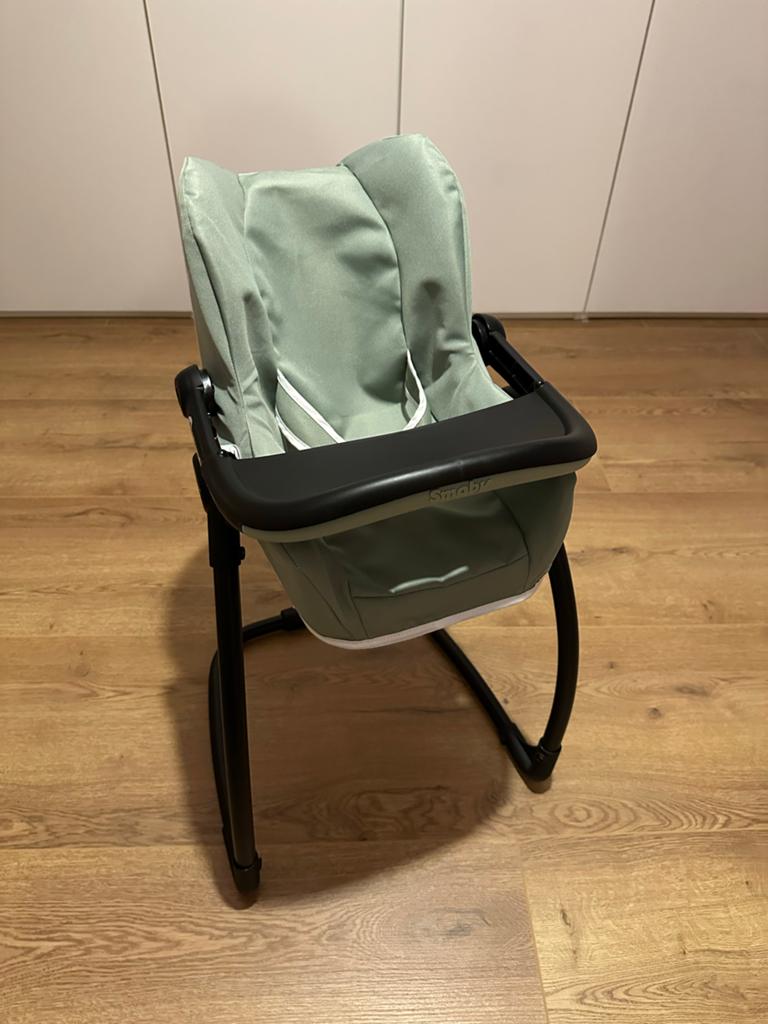 Smoby 3-in-1 Kinderstoel - Groen, Ophalen, Zo goed als nieuw, Meegroeistoel, Afneembaar eetblad