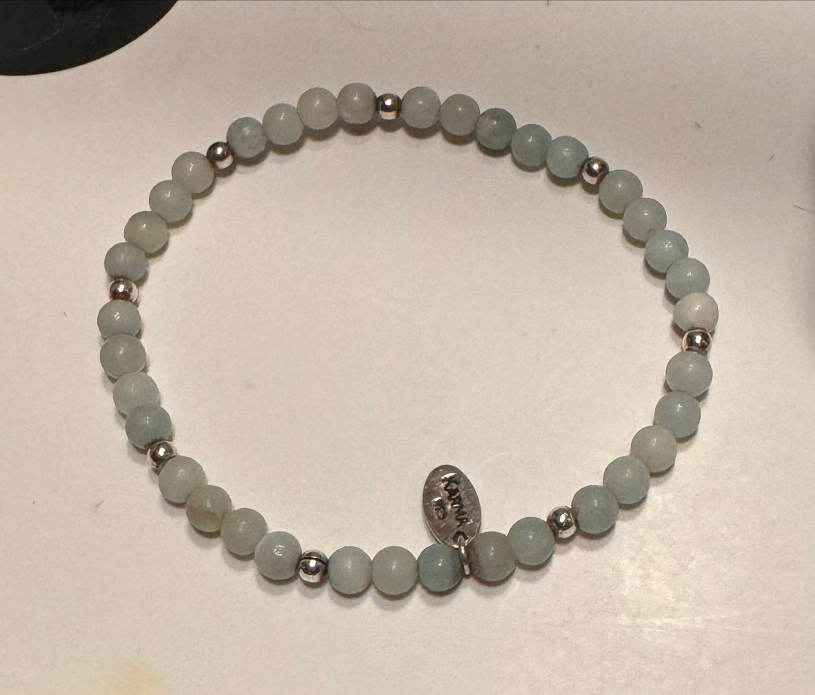 Karma Dames Armbandje - Zo goed als nieuw, Sieraden, Tassen en Uiterlijk, Overige materialen, Blauw, Ophalen of Verzenden, Zo goed als nieuw
