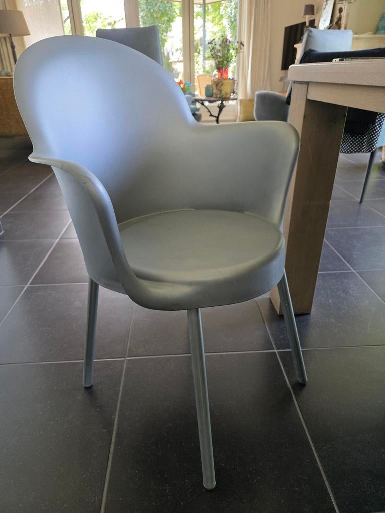 5 vintage Go Go Sintese retro design stoelen. Moeten weg!!, Huis en Inrichting, Ophalen, Kunststof, Gebruikt, Grijs