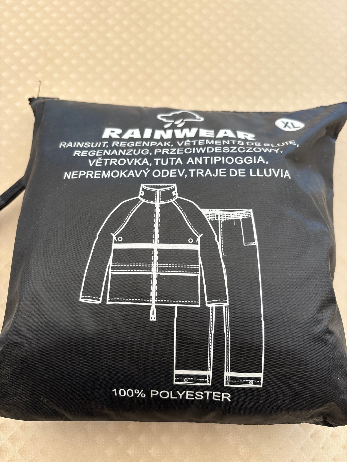 Nieuw Regenpak XL - 100% Polyester, Caravans en Kamperen, Regenkleding, Ophalen of Verzenden, Nieuw, Regenpak, Heren