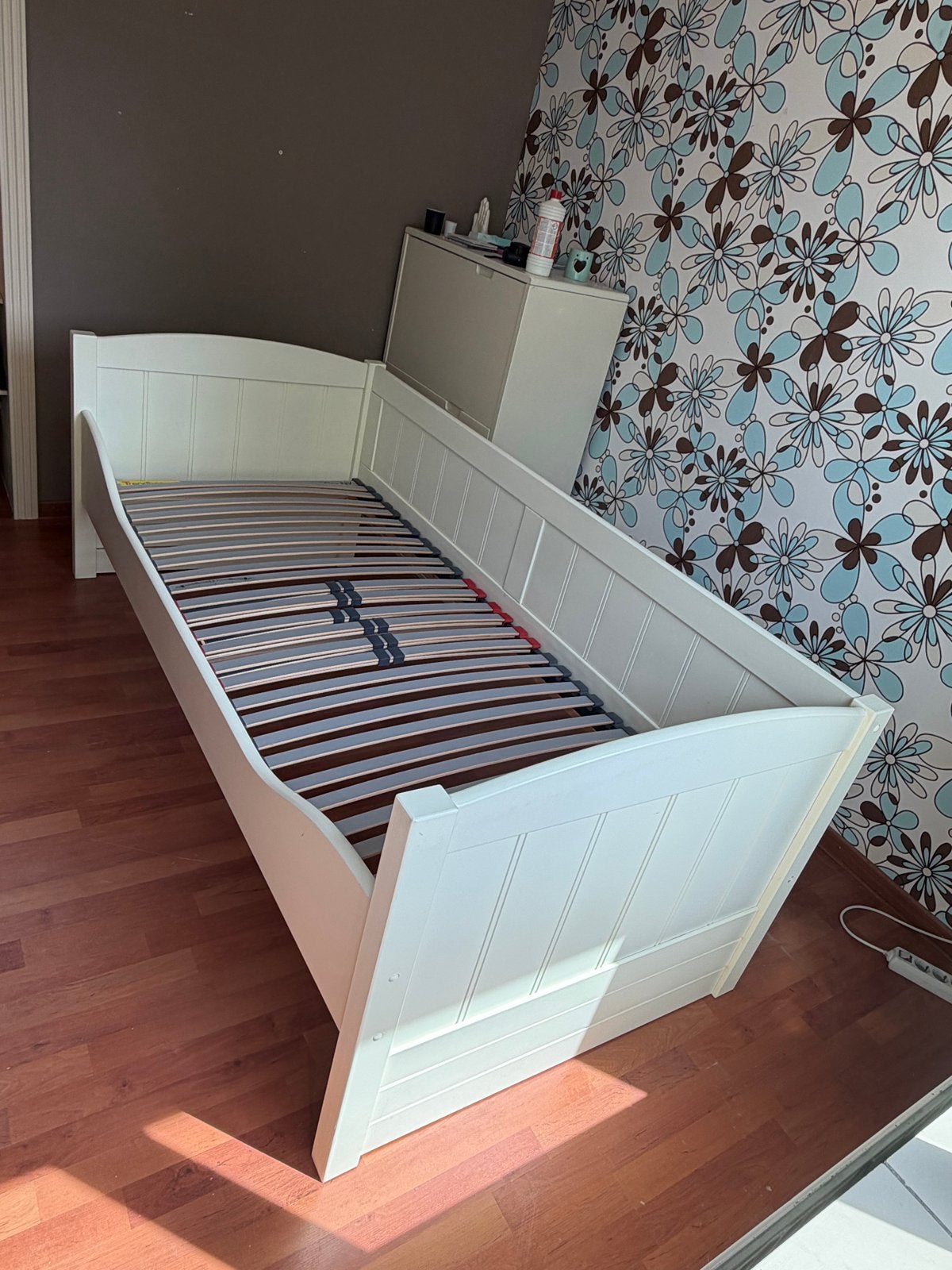 Eenpersoonsbed Trendhopper 100x210 met verstelbare lattenbod, Ophalen, Eenpersoons, Hout, 100 cm