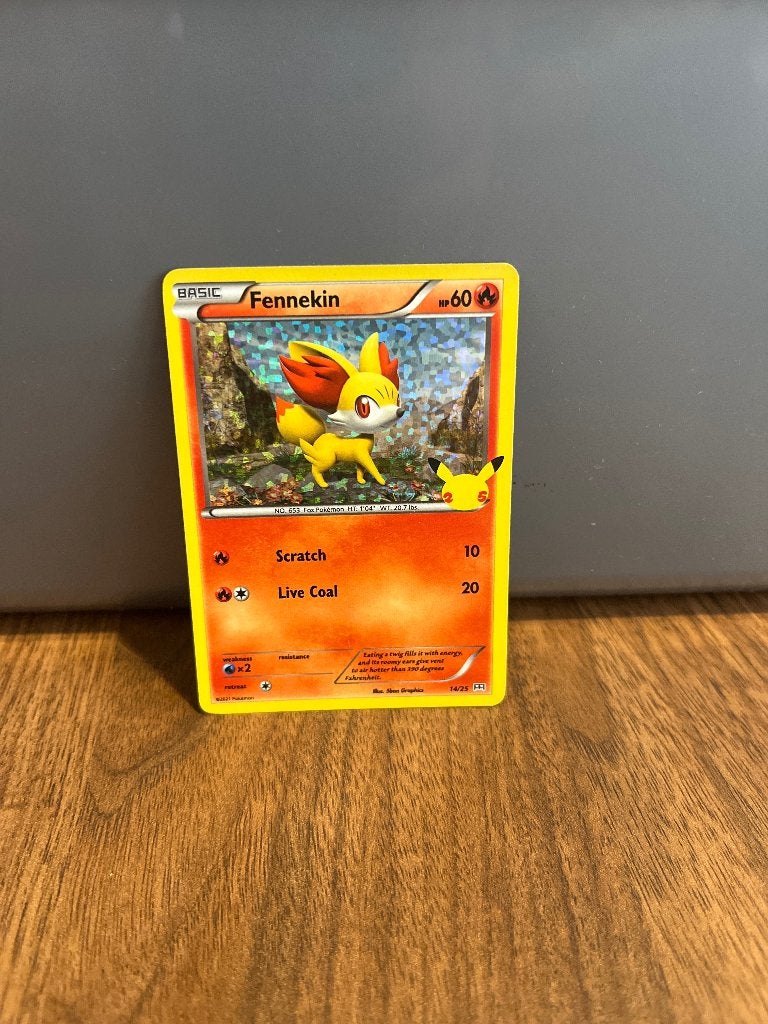 Fennekin Pokémon Kaart - Foil (16/24), Ophalen, Zo goed als nieuw, Losse kaart, Foil