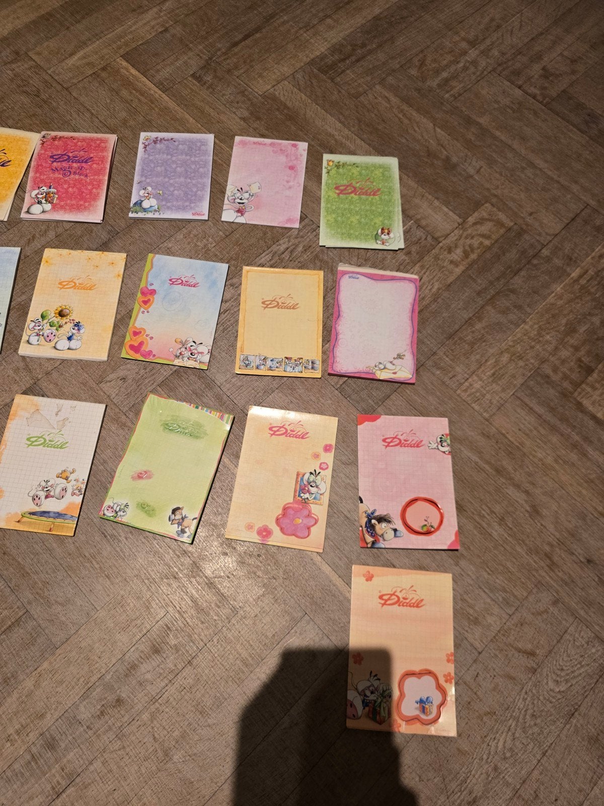 Grote collectie Diddl briefpapier - Diverse ontwerpen, Verzamelen, Diddl, Zo goed als nieuw, Papier, Kaart of Schrift, Ophalen of Verzenden