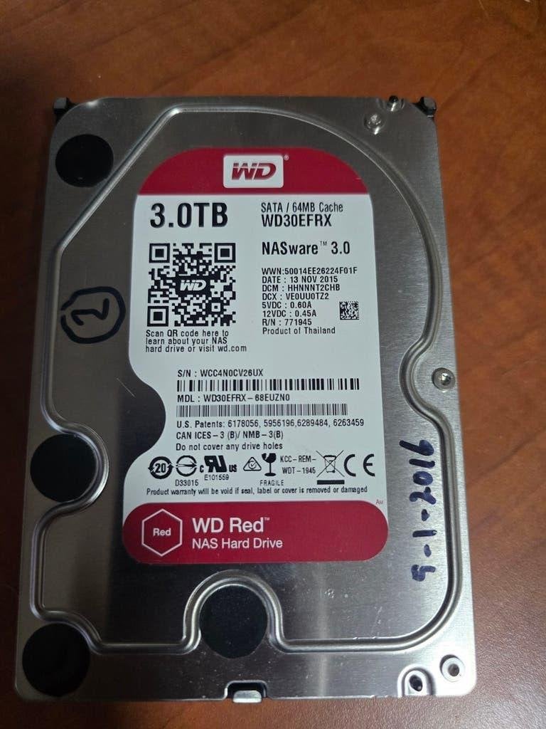WD Red 3TB HDD - Perfect voor NAS/Opslag, Computers en Software, Harde schijven, Intern, Gebruikt, Server, Ophalen of Verzenden
