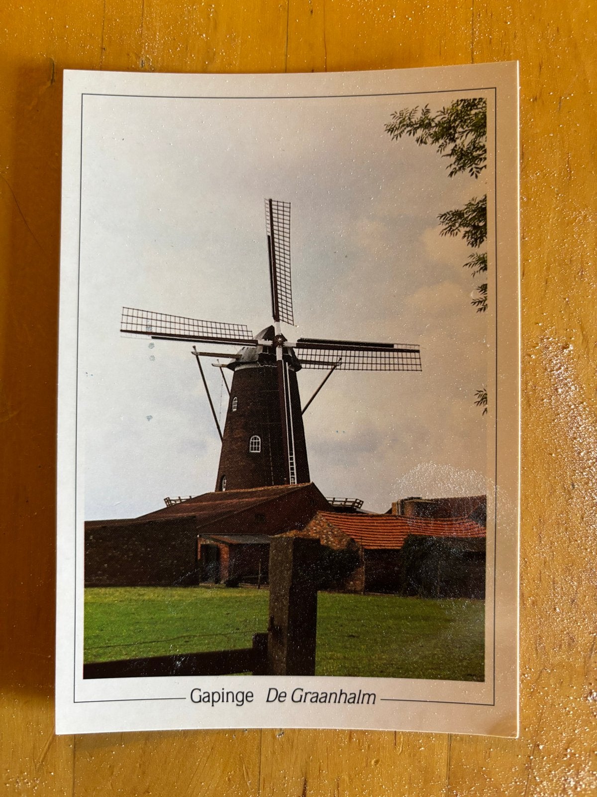 Ansichtkaart Molen De Graanhalm Gapinge Zeeland, Ophalen of Verzenden, 1960 tot 1980, Ongelopen, Zeeland