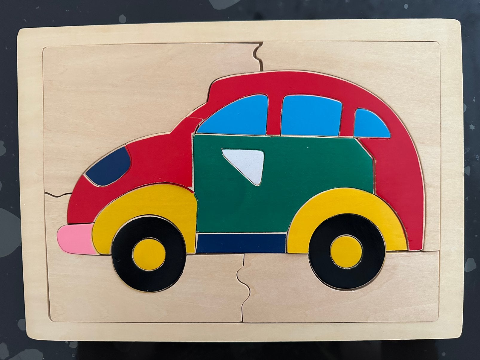 Auto puzzel van hout, Ophalen, 10 tot 50 stukjes, Zo goed als nieuw, Van hout