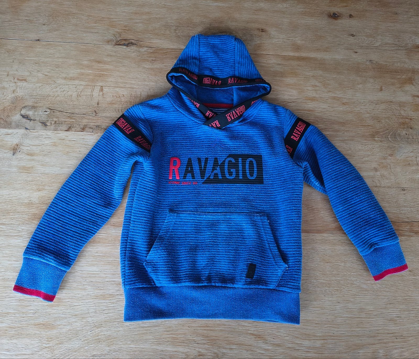 Blauwe Ravagio hoodie voor jongens, Ophalen of Verzenden, Zo goed als nieuw, Ravagio, Jongen