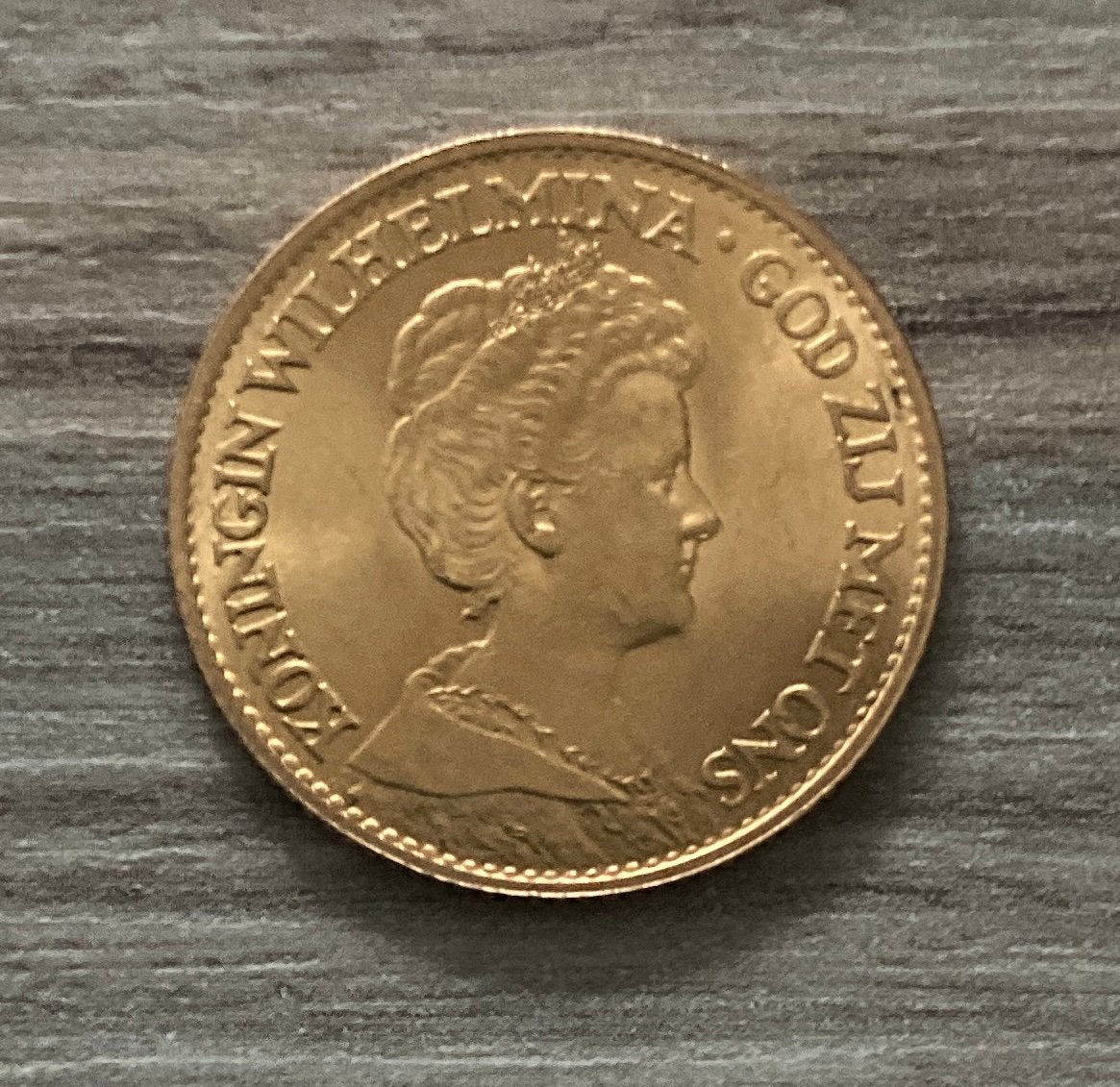 Te koop: een antieke Nederlandse gouden munt., Ophalen, Koningin Wilhelmina, Goud