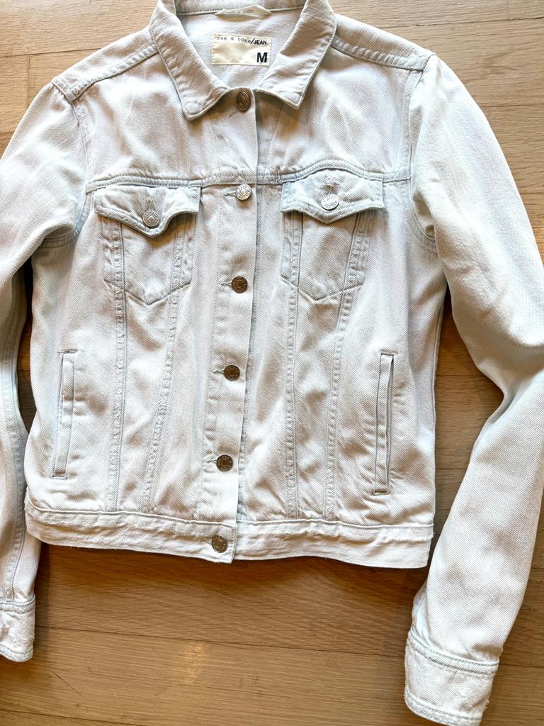 Rag & Bone spijkerjack dames, Ophalen of Verzenden, Zo goed als nieuw, Maat 38/40 (M), Blauw