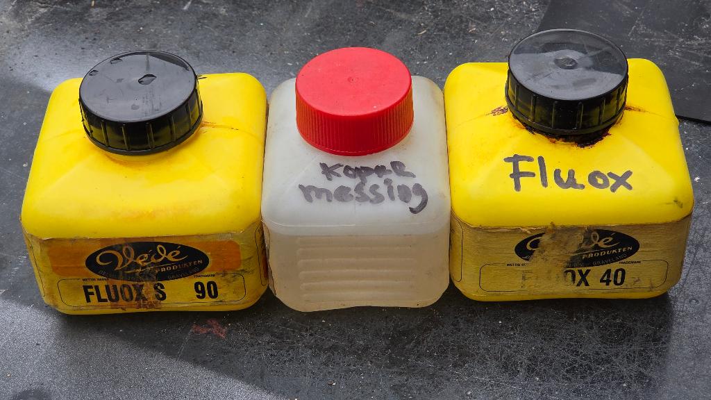 soldeer vloeimiddel + tin, Doe-het-zelf en Verbouw, Metalen, Ophalen, Zo goed als nieuw, Koper of Messing