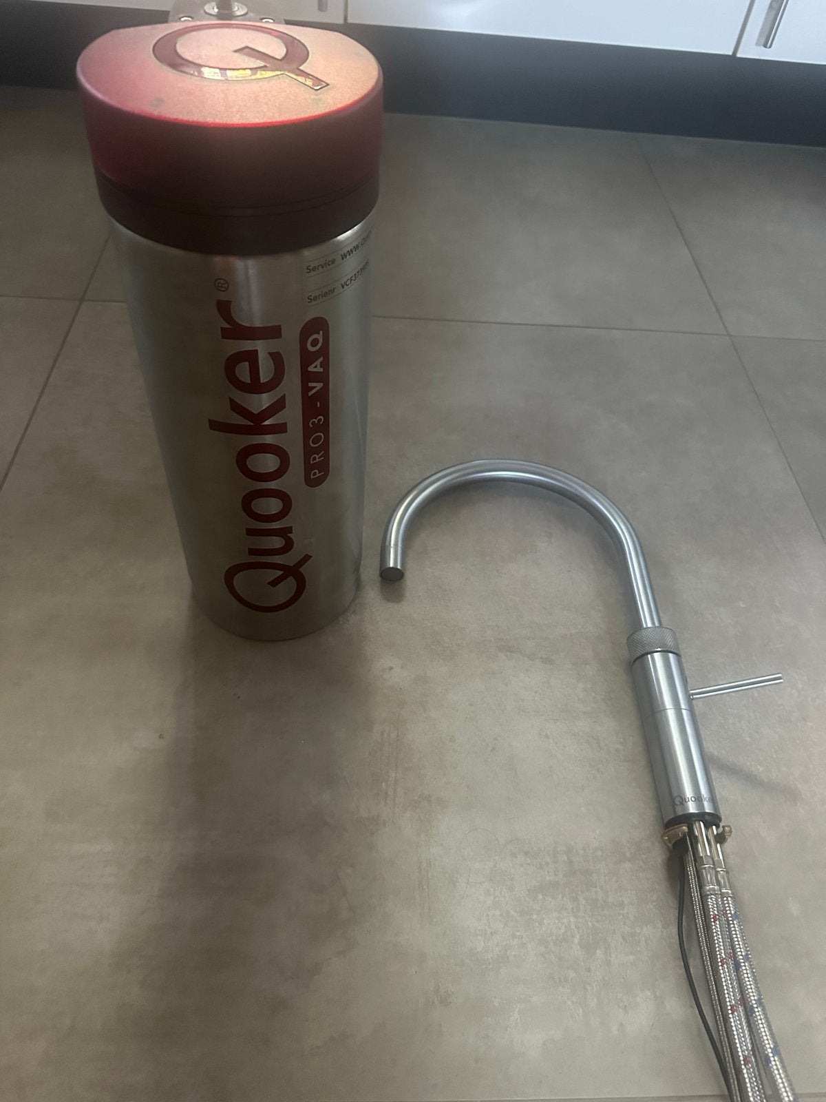 Quooker Fusion Round RVS met PRO3-VAQ boiler, Ophalen of Verzenden, Zo goed als nieuw