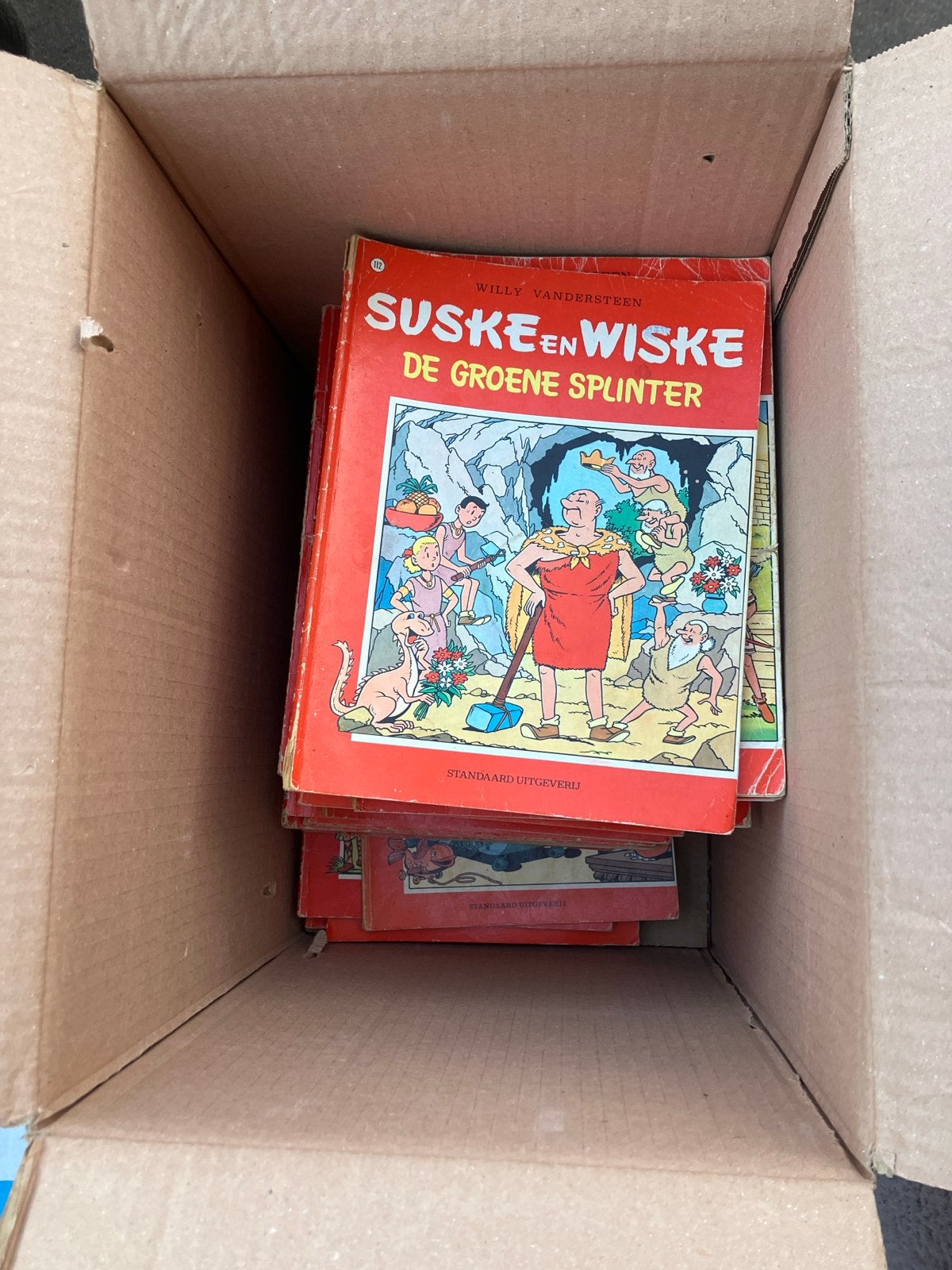 Doos vol Suske en Wiske, Meerdere stripboeken, Ophalen of Verzenden, Gelezen