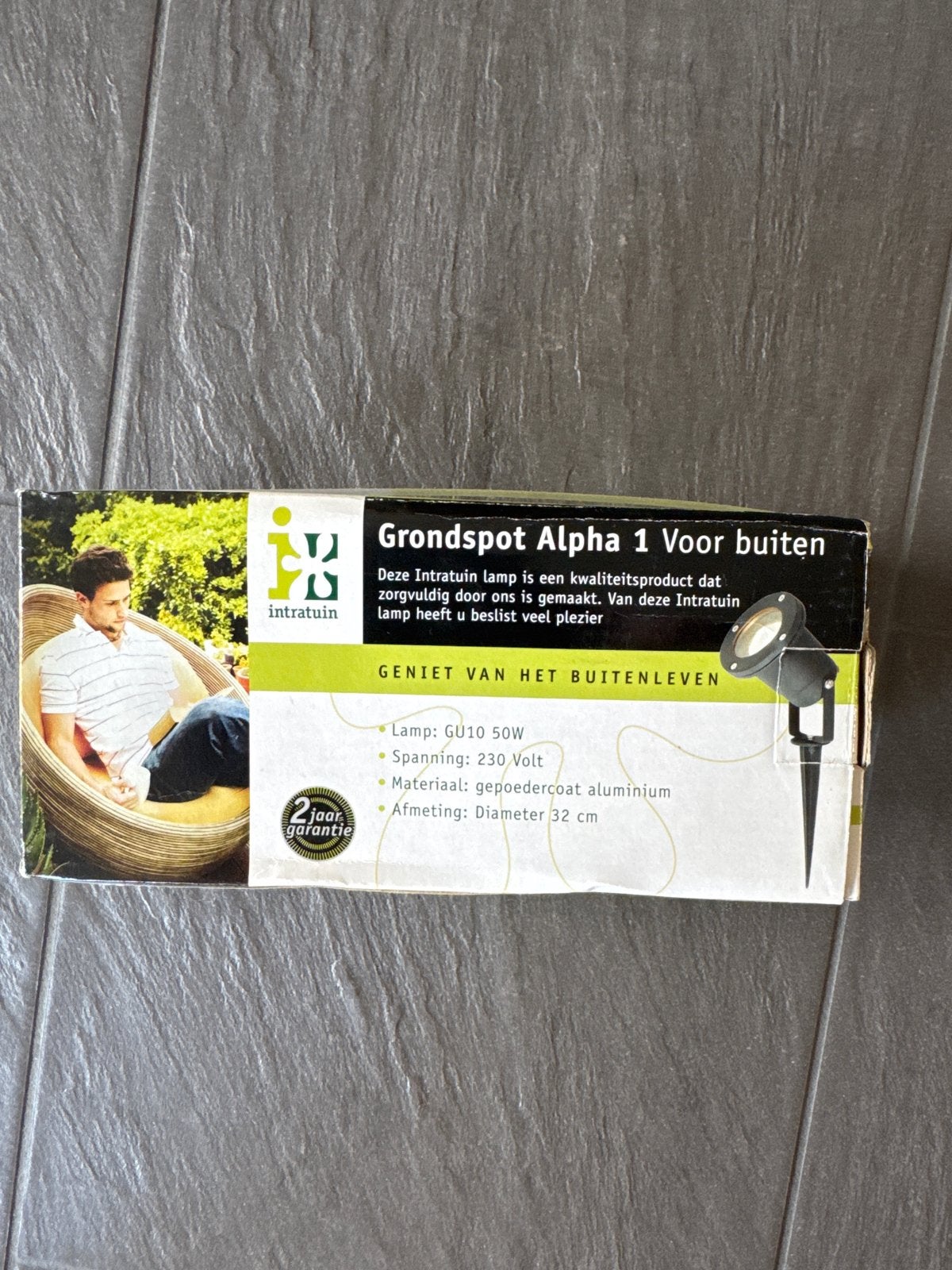 Intratuin Grondspot Alpha 1 - Voor buiten NIEUW, Tuin en Terras, Buitenverlichting, Minder dan 50 watt, Ophalen of Verzenden, Netvoeding