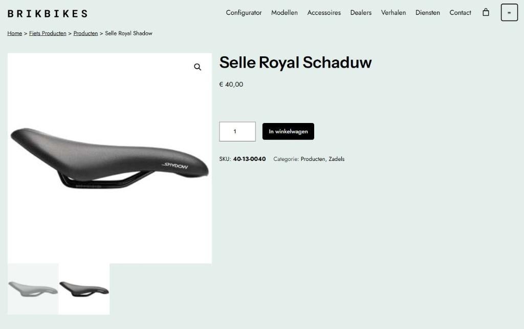 [TK]fietszadel sportief Selle Royal Schaduw+ nieuw/ongebruik, Nieuw, Ophalen of Verzenden, Selle Royal, Zadel