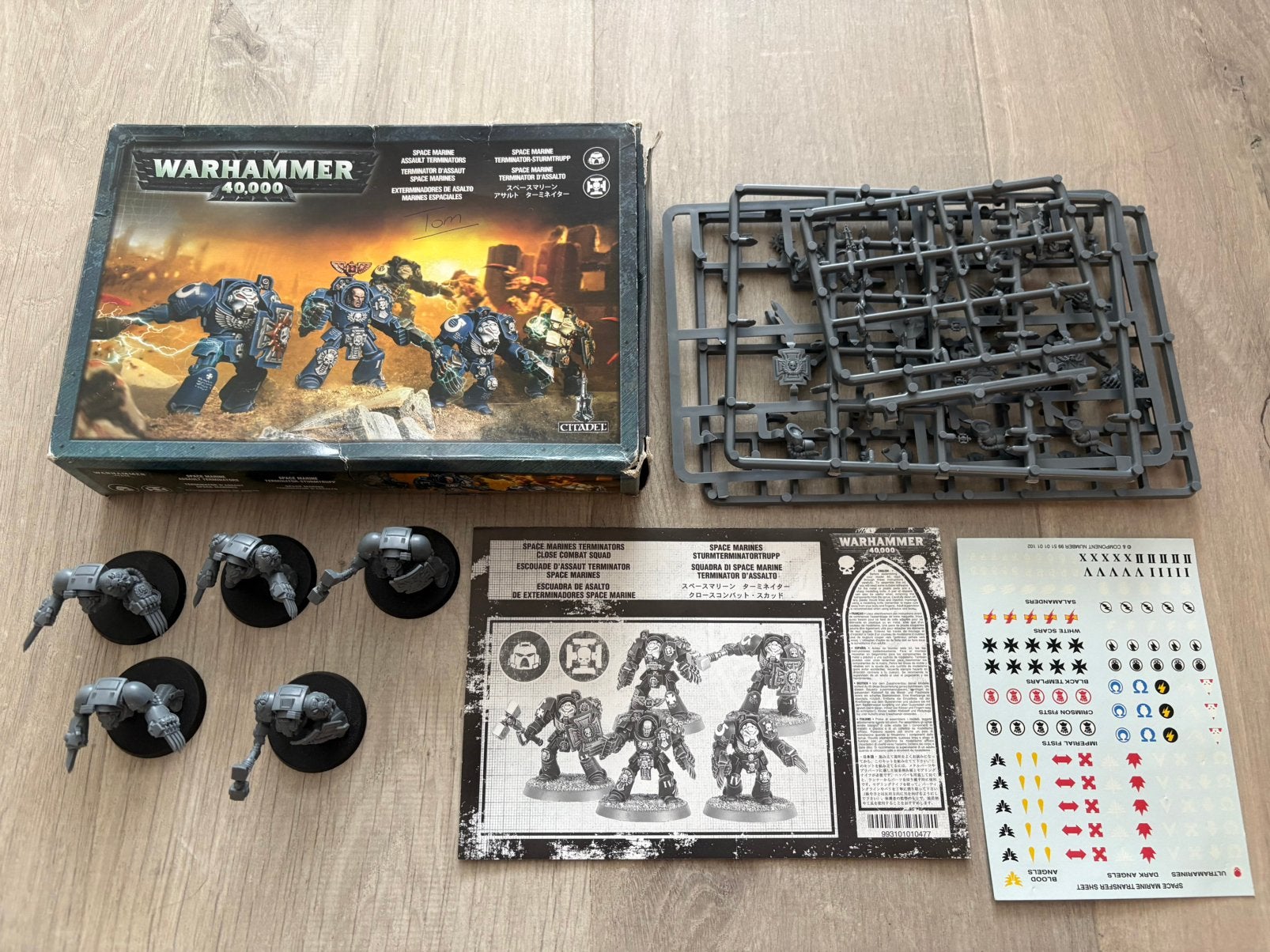 Warehammer 40,000 space marine assault terminators, Ophalen of Verzenden, Gebruikt, Warhammer 40000, Figuurtje(s)