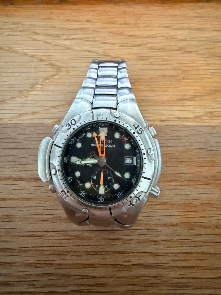 Citizen Promaster Aqualand Duikhorloge., Staal, Staal, Ophalen of Verzenden, Zo goed als nieuw