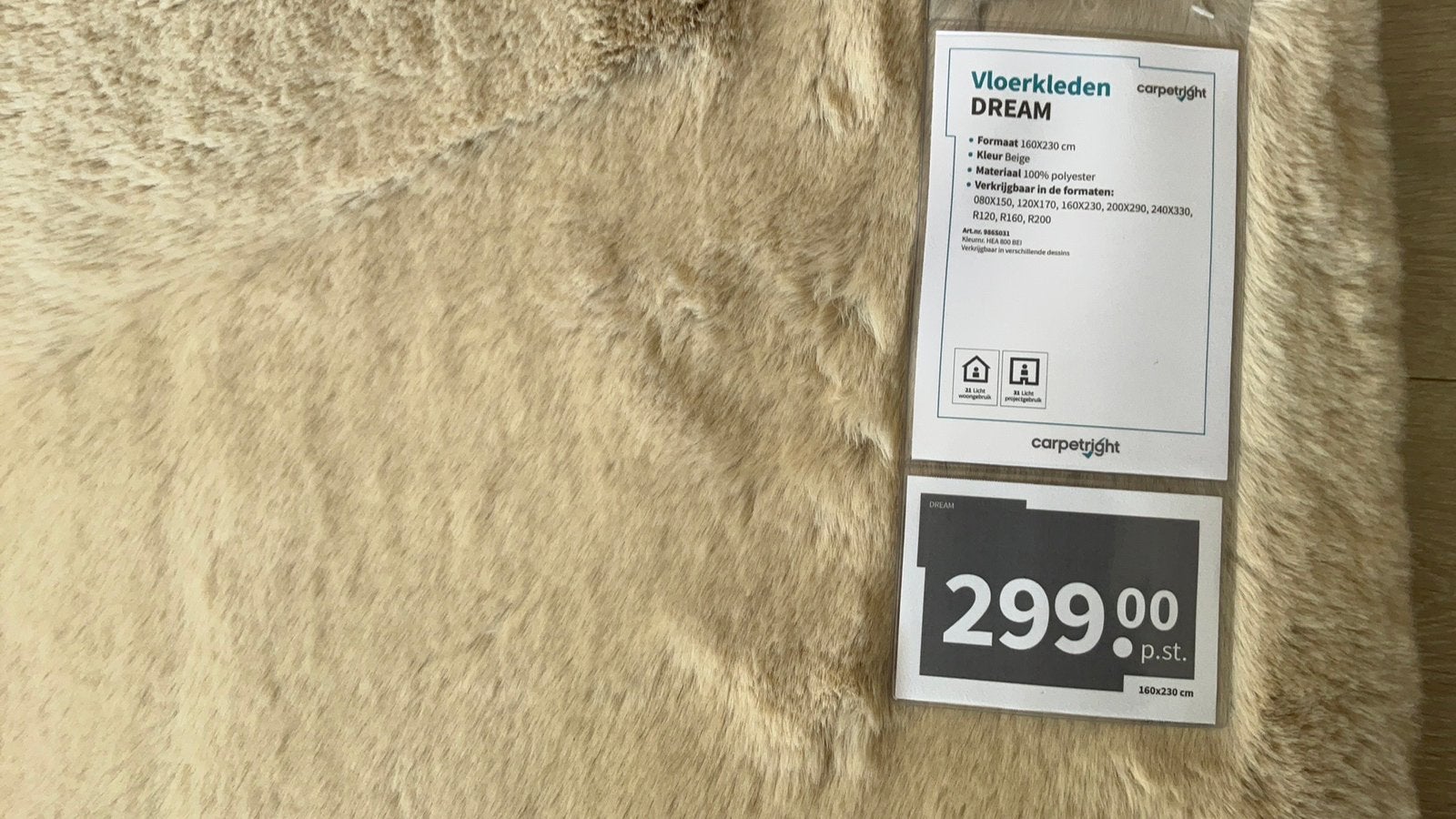 Nieuw Carpetright vloerkleed Dream 1.60 bij 2.30 m, Ophalen, 150 tot 200 cm, Rechthoekig, Zwart