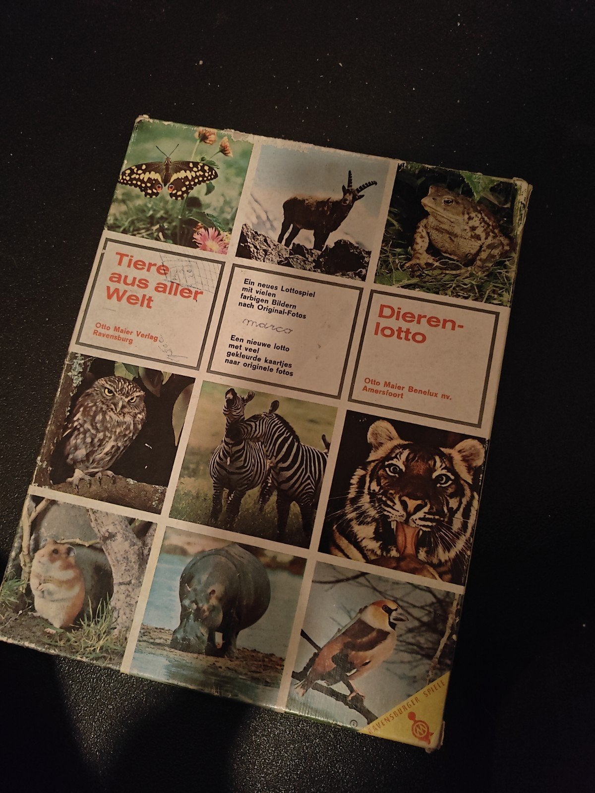 Dierenlotto - Ravensburger (Vintage), Een of twee spelers, Ophalen of Verzenden, Gebruikt, Otto Maier Verlag Ravensburg