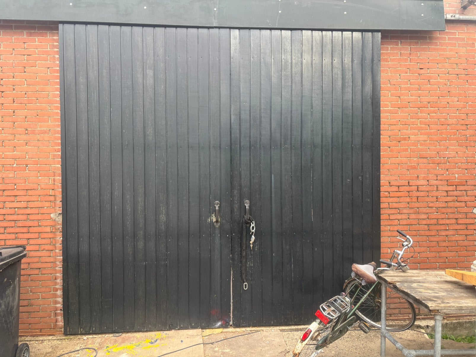 Grote dubbel schuifdeur van hardhout 3,3x 3,3 meter, Doe-het-zelf en Verbouw, Kozijnen en Schuifpuien, Ophalen, 225 cm of meer