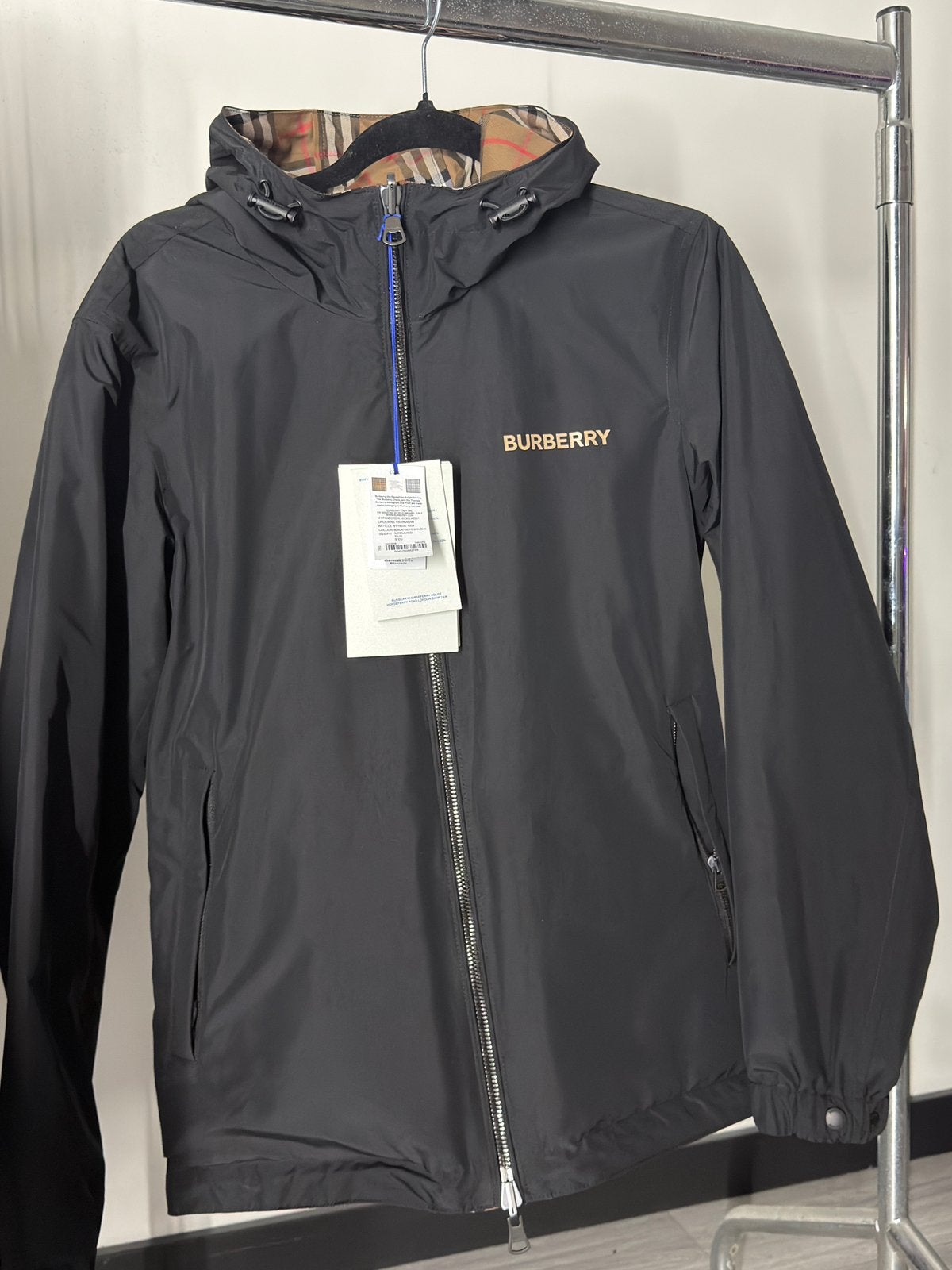 Burberry jacket Stanford M, Ophalen of Verzenden, Nieuw, Maat 46 (S) of kleiner, Zwart